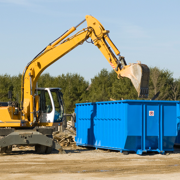 what size residential dumpster rentals are available in Bremer County Iowa